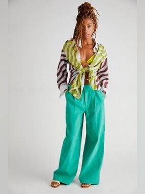 Free People Good Days Seersucker Trouser